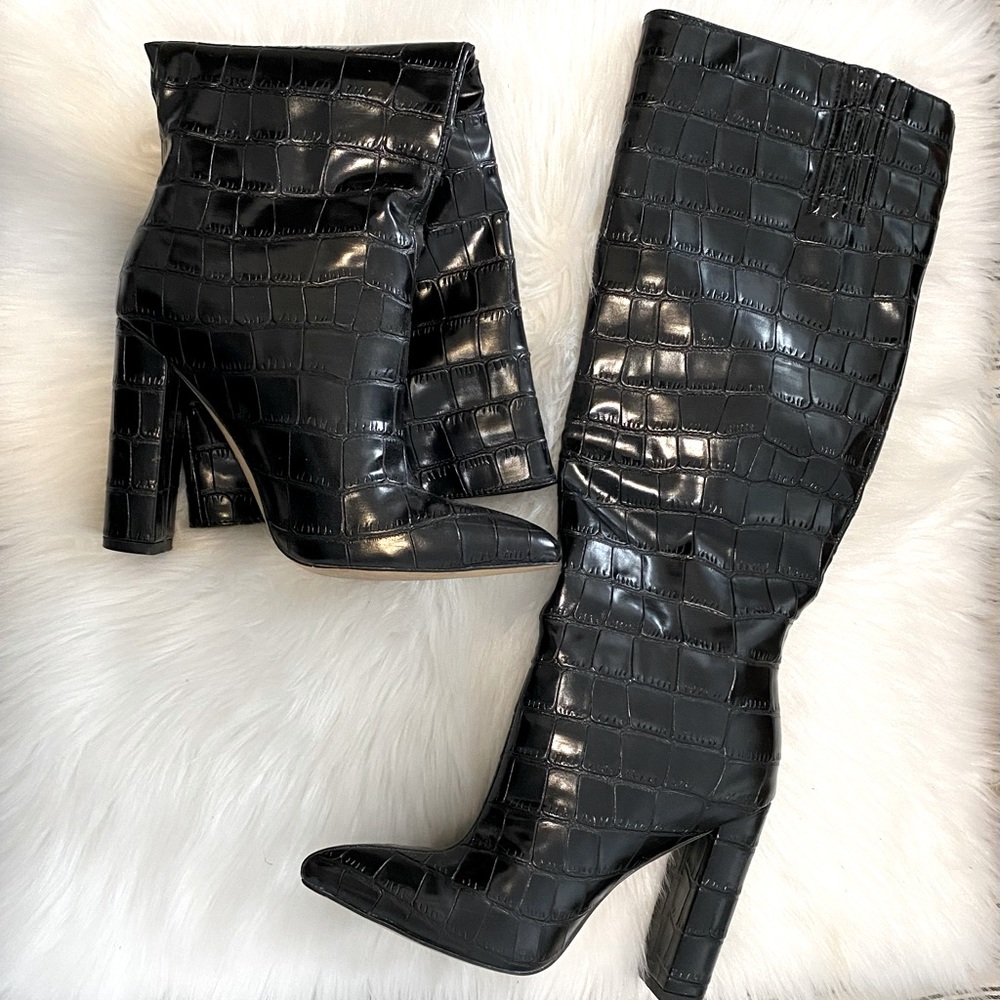 High under knee boots